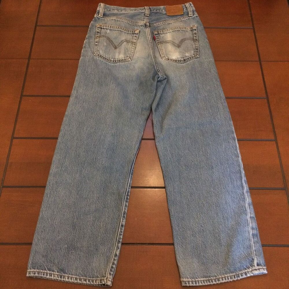 Levi’s ribcage straight jeans 27 blue button fly - Picture 5 of 14